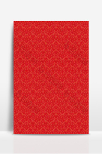 红色中国风古典水纹海报背景展板设计图片