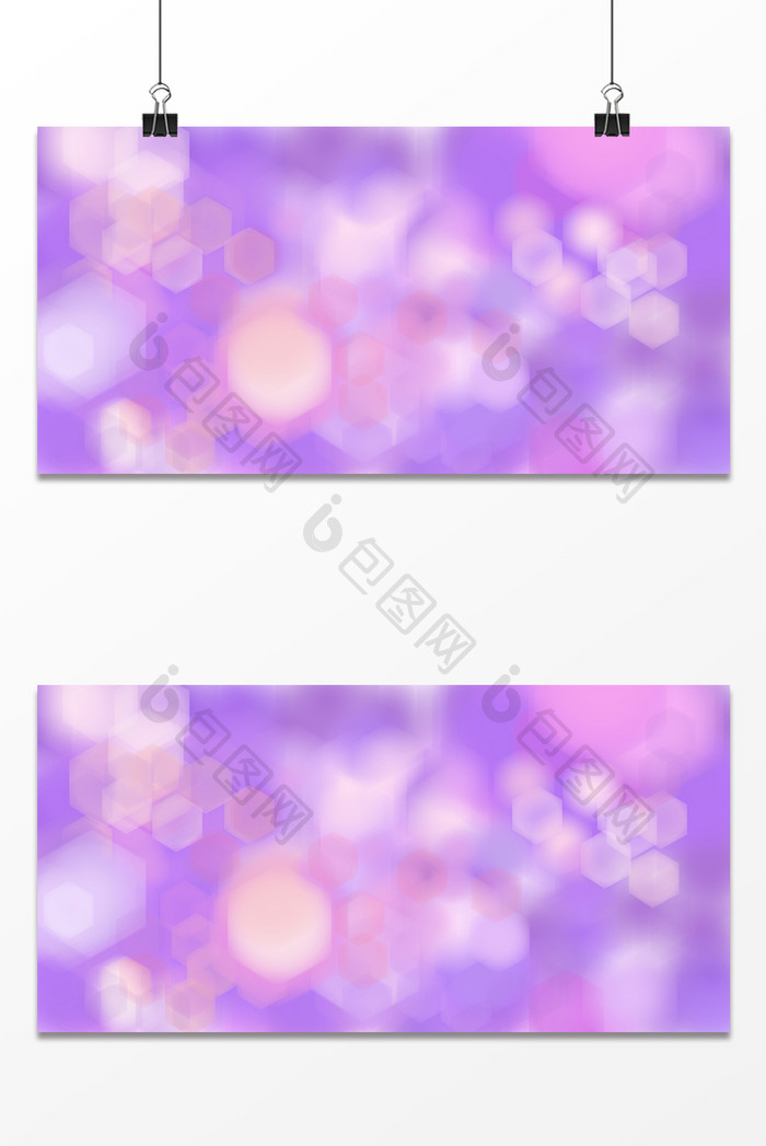 紫色梦幻朦胧的光斑背景展板设计