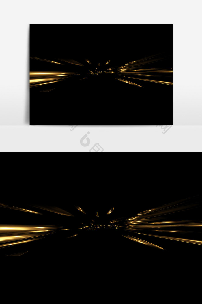金色空间光效PSD图片图片