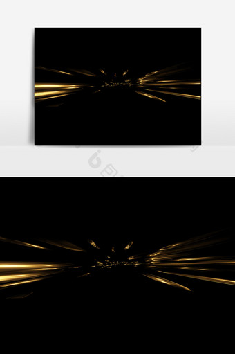 金色空间光效PSD素材图片