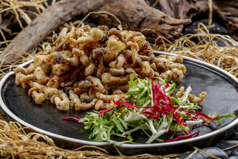 香酥油炸海鲜磨