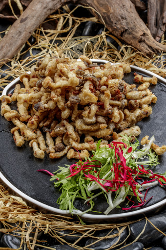 香酥油炸海鲜磨