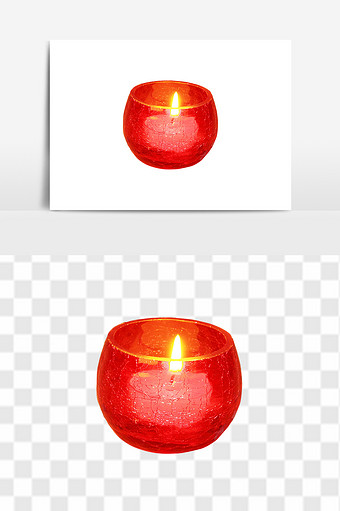 红色许愿灯蜡烛烛光素材图片