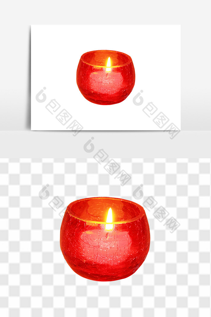 红色许愿灯蜡烛烛光素材