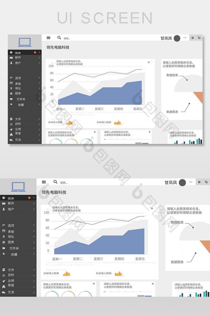 商务后台系统AI网页界面