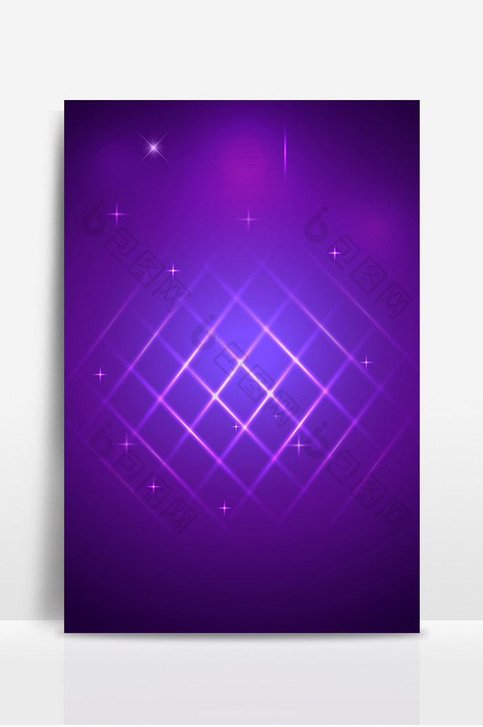 紫色星光科技设计背景