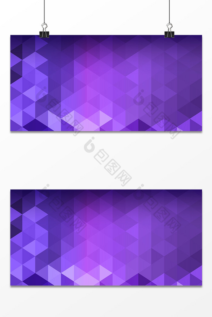 紫色几何拼接背景