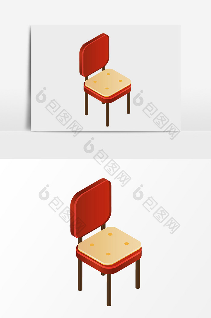 手绘卡通椅子板凳元素