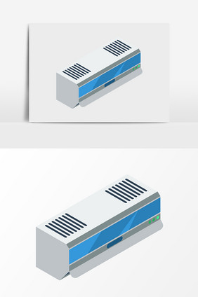 手绘卡通空调家电元素