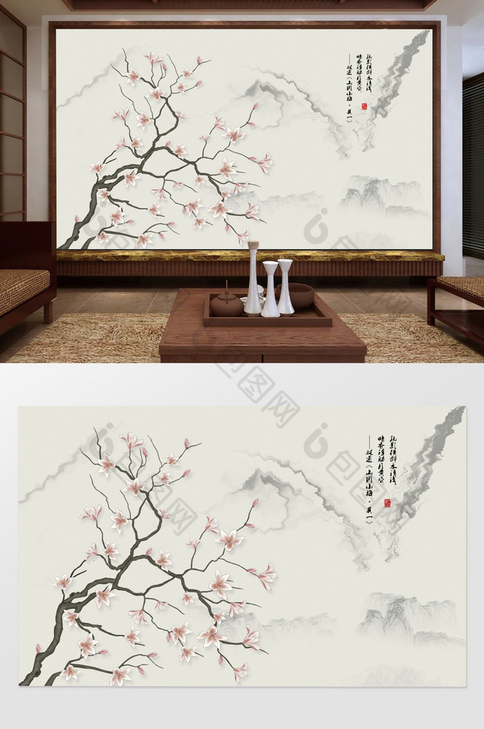 手绘中国风国画图片