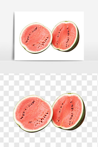 新鲜水果新疆原产孕妇水果特大脆甜西瓜元素图片