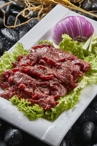 烤肉食材黑胡椒拌<strong>极品</strong>牛里脊肉