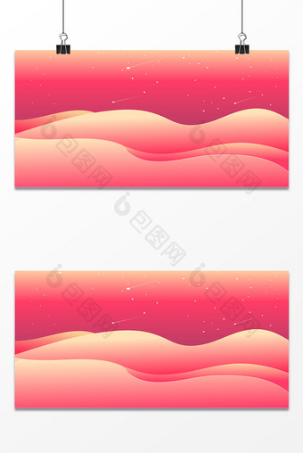 沙漠星空设计背景图片