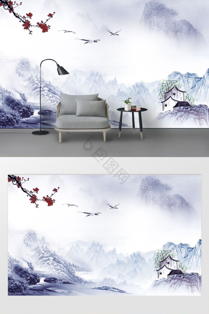 新中式山图片-新中式山素材免费下载-包图网