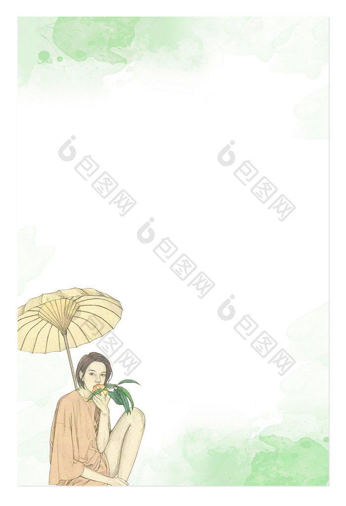 手绘水彩人物树枝昆虫 背景下载 包图网 手绘水彩人物树枝昆虫 背景下载 包图网