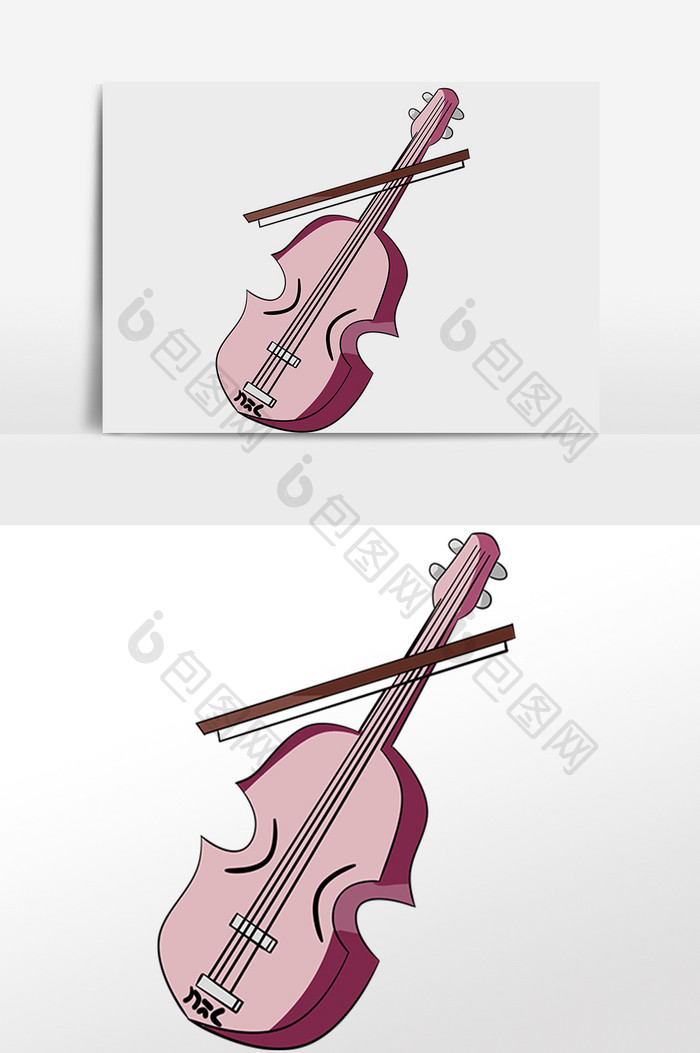 手绘节日庆祝表演大提琴插画元素