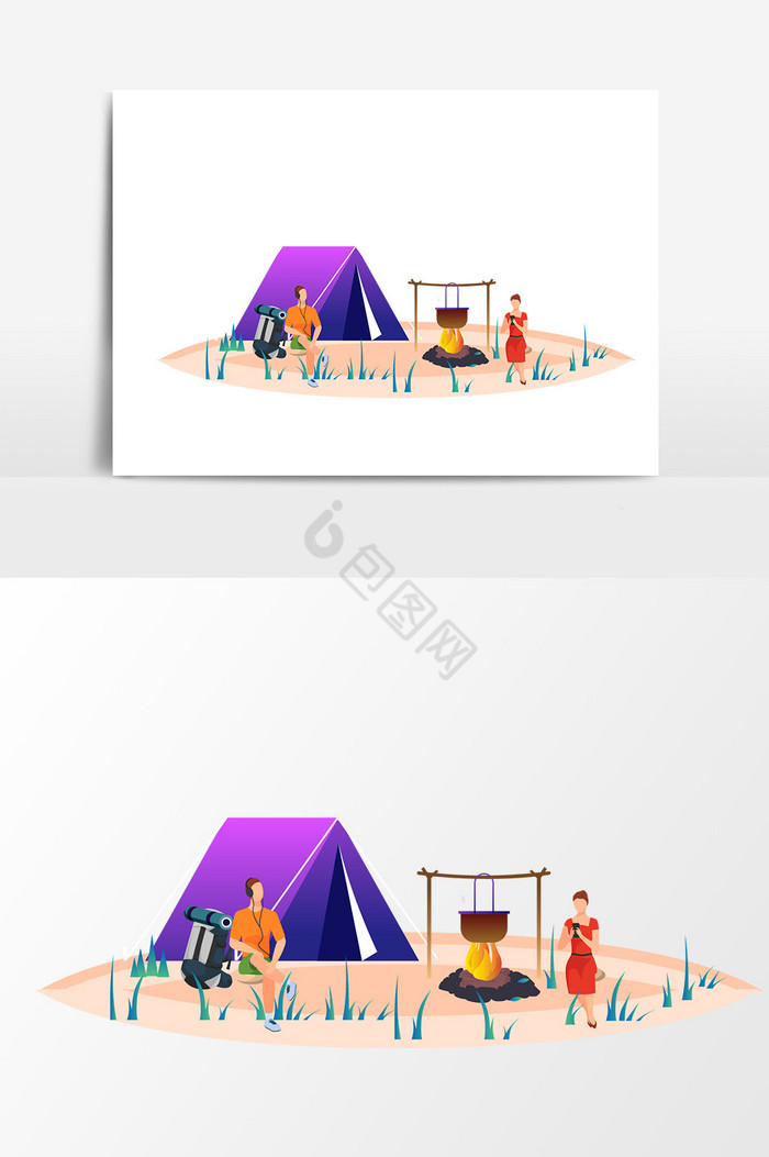 帐篷野营图片