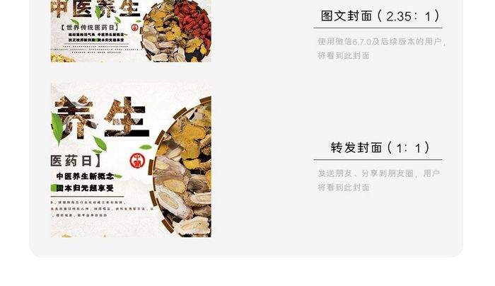 世界传统医药日养生海报微信公众号用图