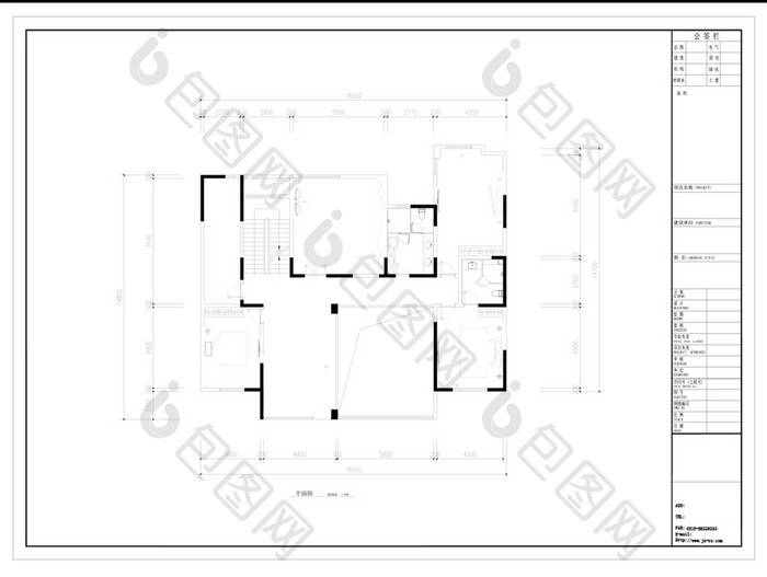 后现代风格CAD图纸