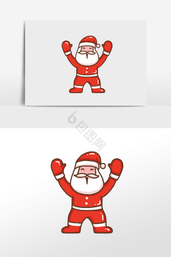 手帐高兴的圣诞老人图片