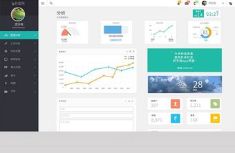 企业后台数据统计web界面图片