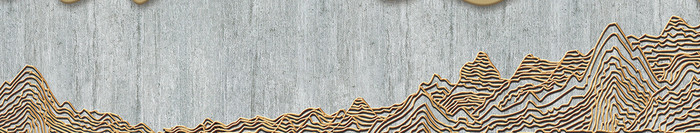 抽象多样式木纹立体背景墙
