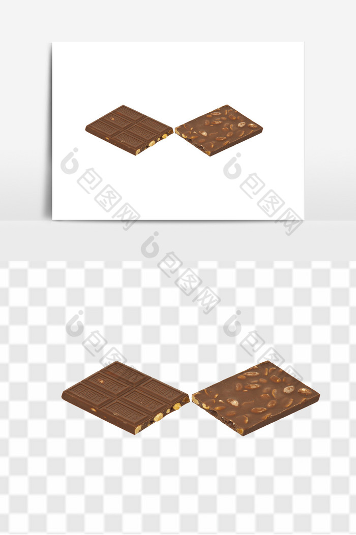 高清零食巧克力块png图片图片