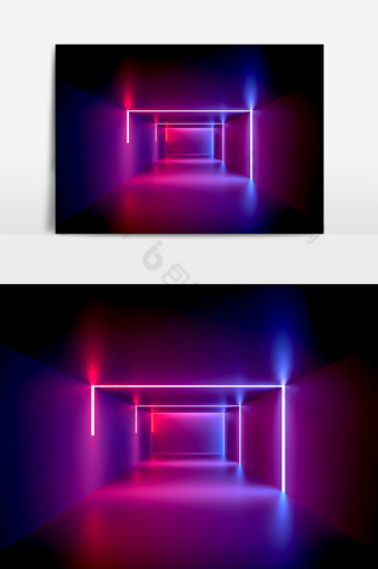 紫色科技设计元素图片