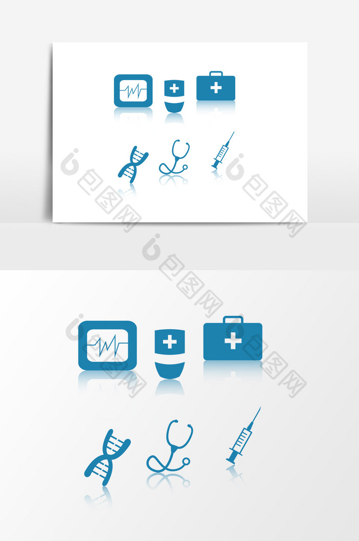 卡通医学用品设计元素