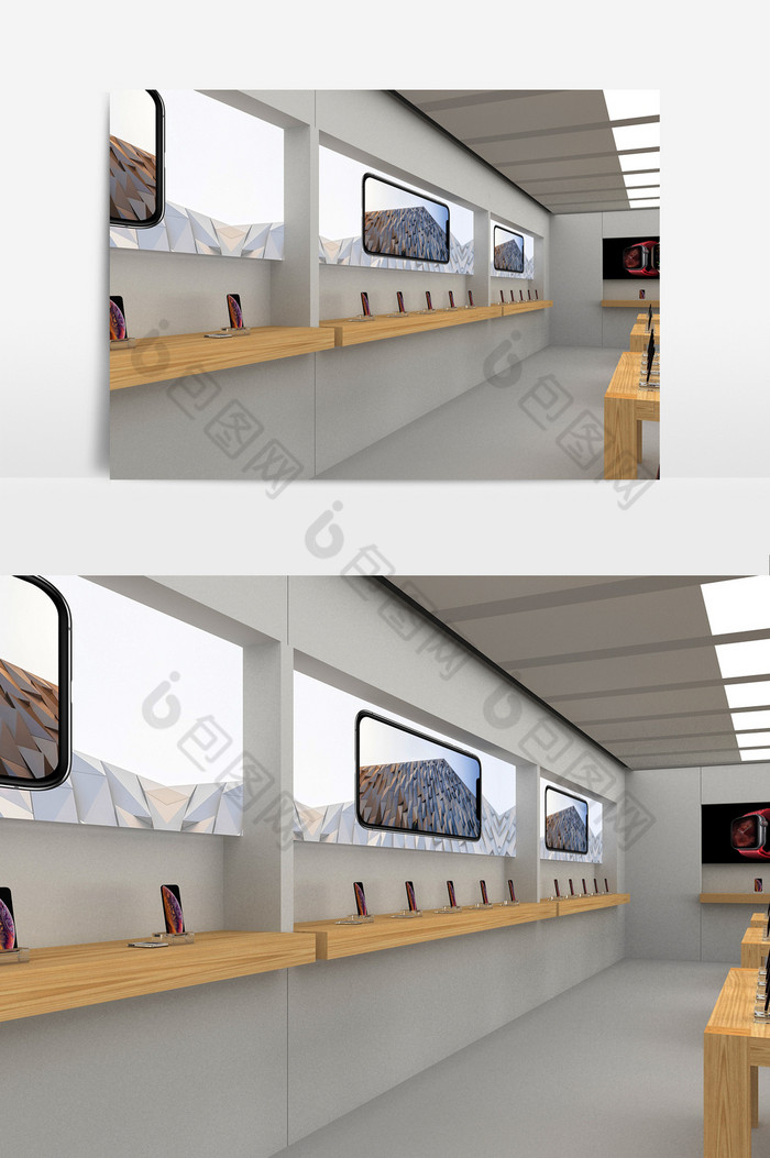 苹果手机靠墙展示模型图片图片