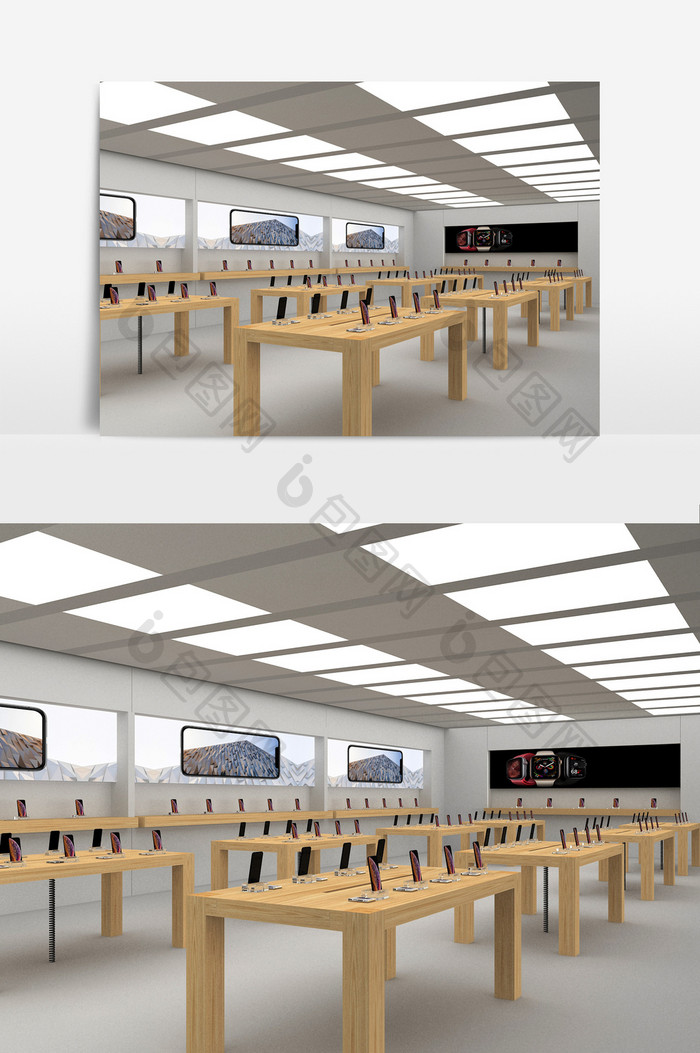 苹果手机零售展示台模型