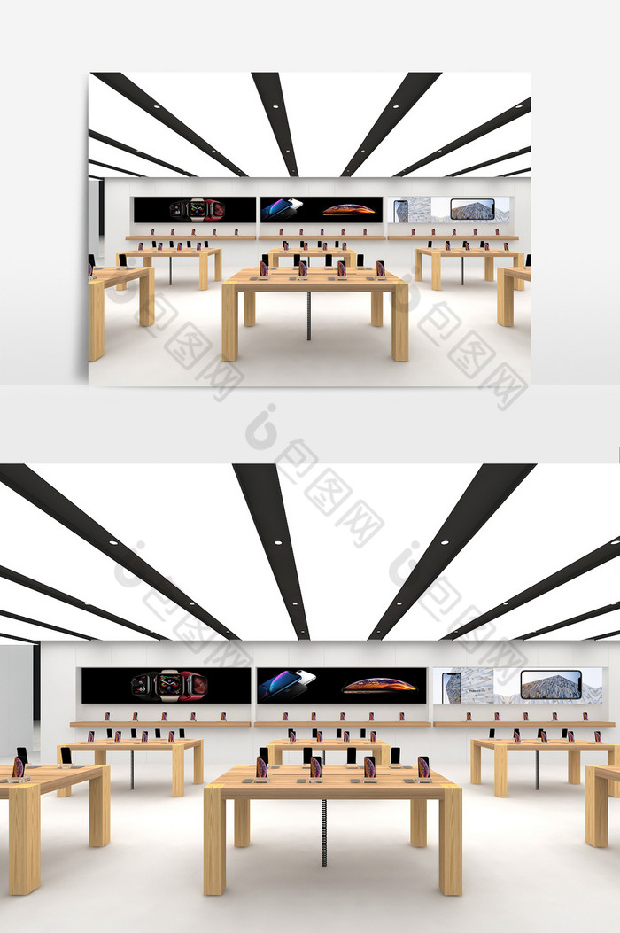 苹果手机零售店模型图片图片