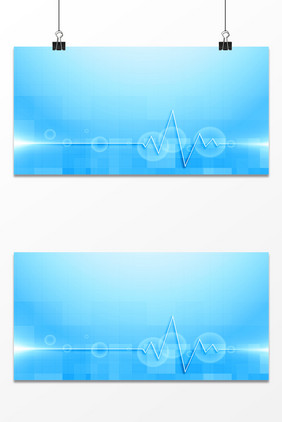 生物医疗蓝色技术背景图