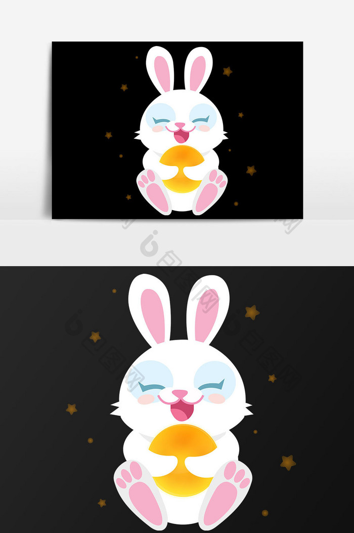 可爱兔子设计元素