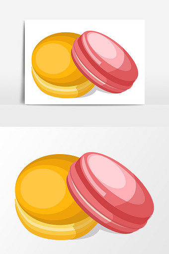 卡通马卡龙素材 包图网