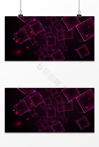 紫色亮光方块背景图片