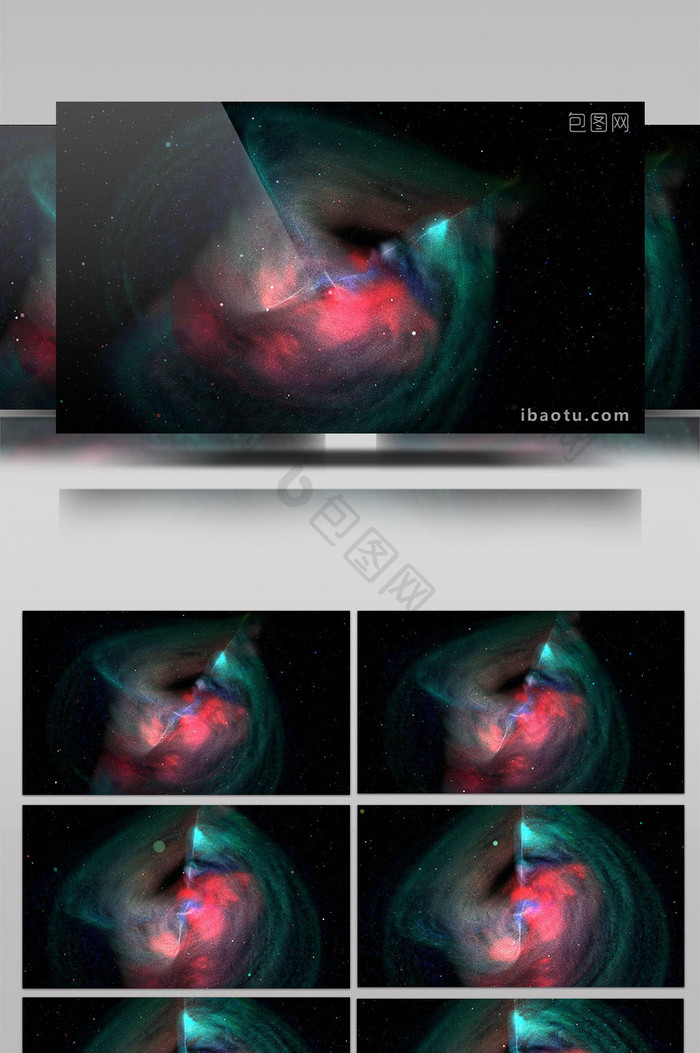 绚丽宇宙星云粒子背景视频