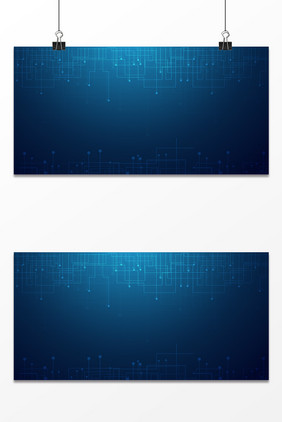 数字信息线路蓝色技术背景