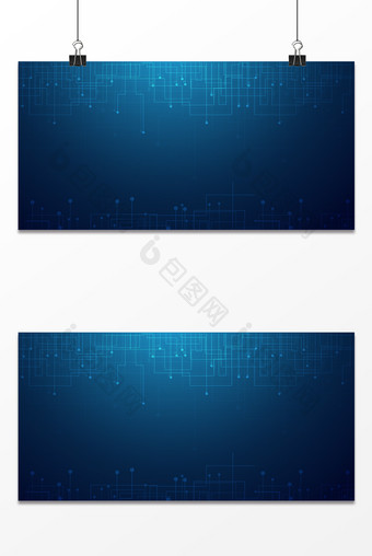 数字信息线路蓝色技术背景图片