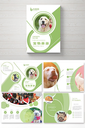 几何风宠物画册图片