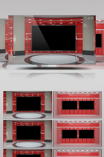 虚拟演播室电视新闻栏目包装图片