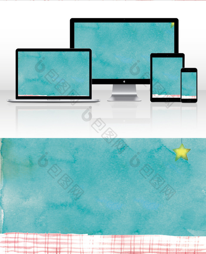 手绘简约水色卡通插画 图片下载 包图网