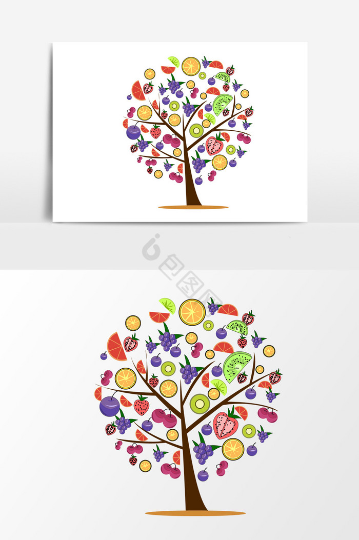 水果思考树图片