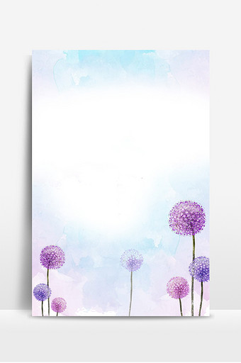 粉色水彩漫画美女蒲公英 背景下载 包图网