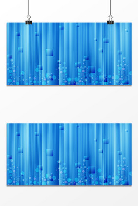 蓝色条纹半透明方块绚丽背景