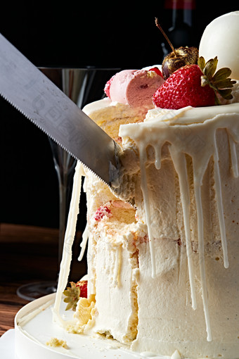 鲜果法式高级奶油慕斯生日婚礼蛋糕