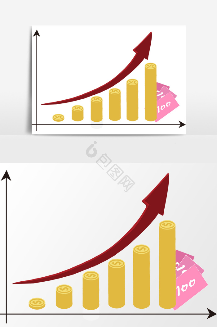 上升趋势图片-上升趋势素材免费下载-包图网