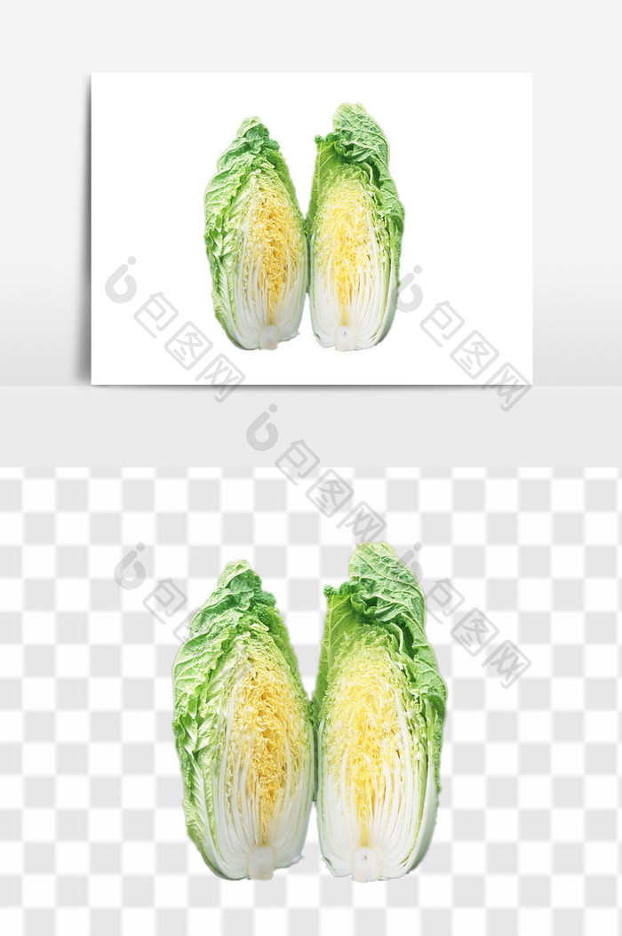 农家新鲜蔬菜大白菜元素