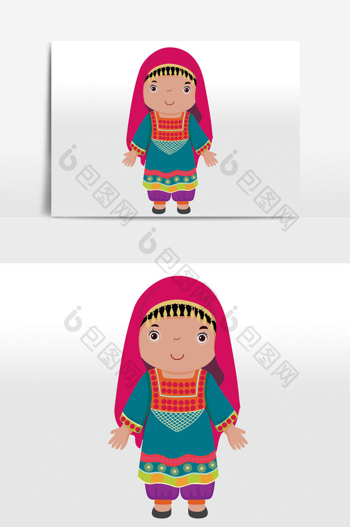 新疆旅游民族传统服饰元素