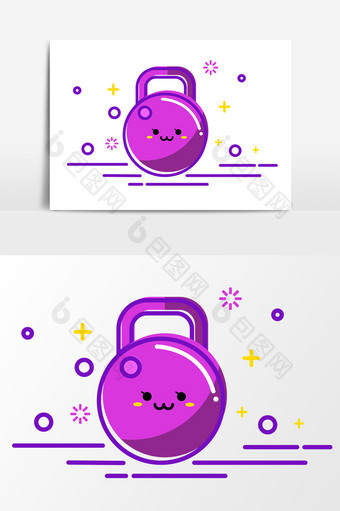 紫色音乐播放器元素图片